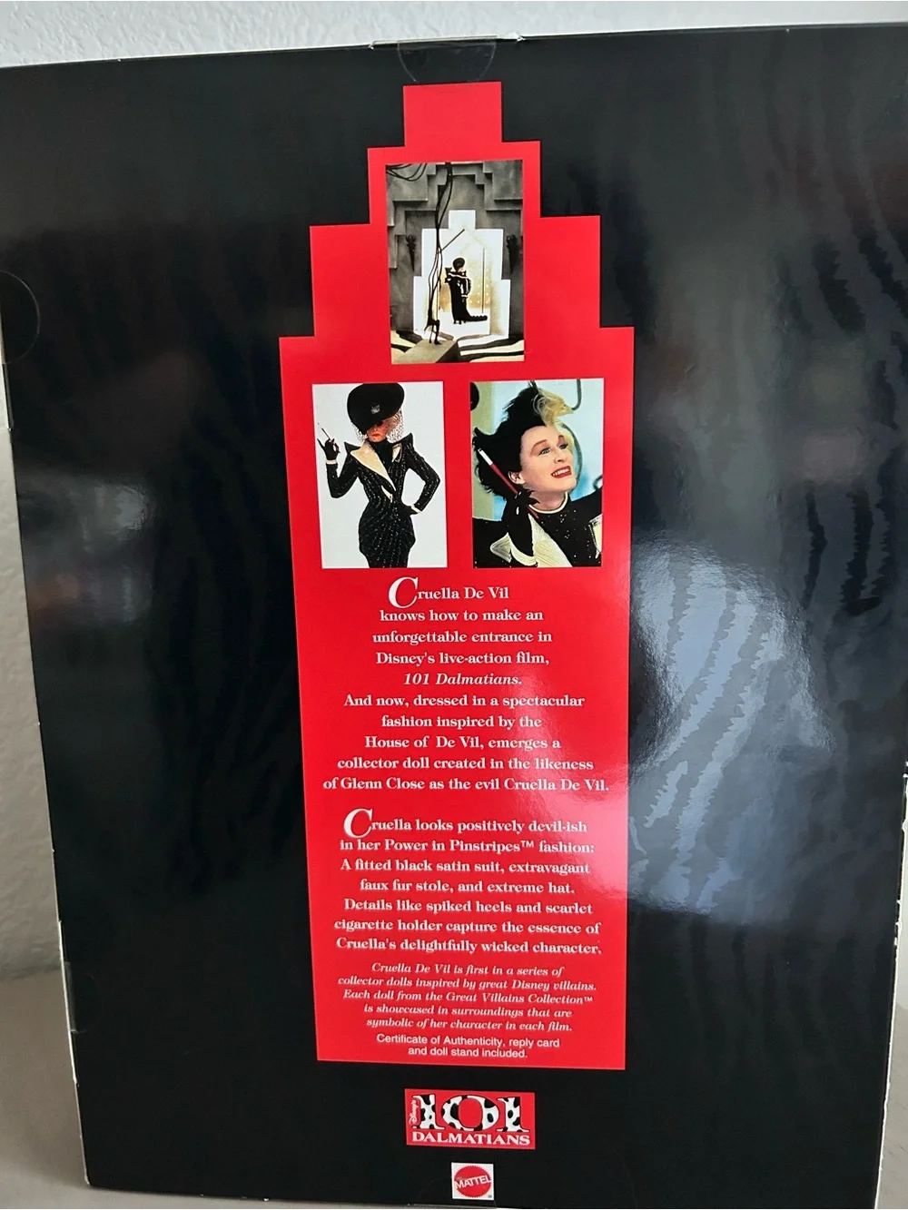 Mattel Disney: 101 Dalmatians - Cruella de Vil Doll - Barbie Doll